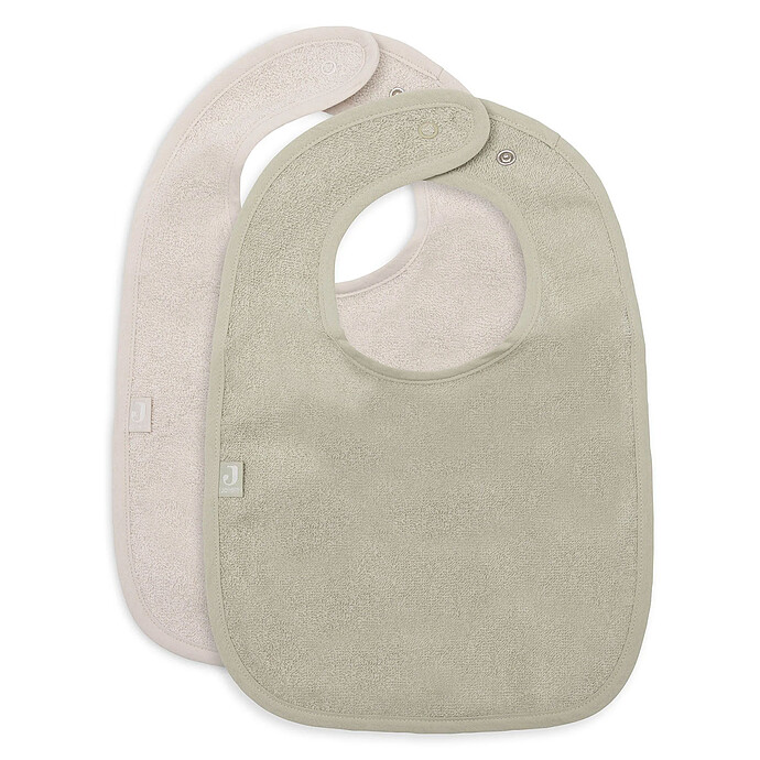 Lot de 2 Bavoirs Eponge - Soft Matcha & Sand Jollein