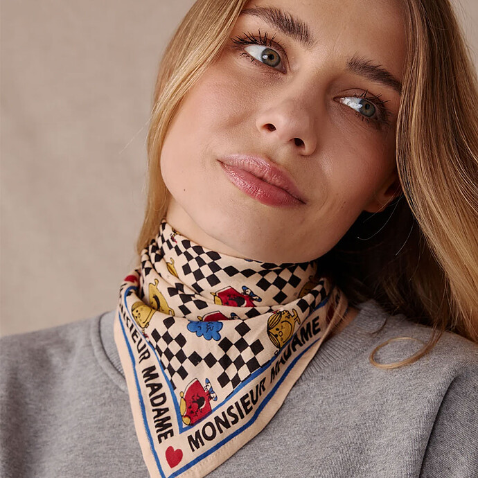 Avis Small Foulard Manika Recree - Macadamia