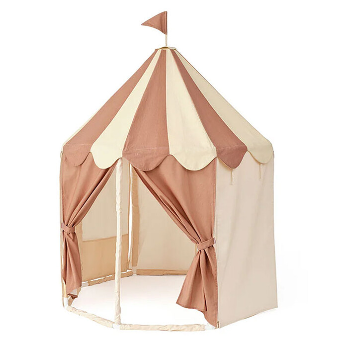 Tente de Jeu Pavillon - Rayé Brun Poudré Kid's Concept