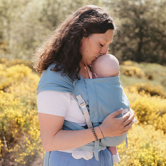 Porte-bébé P'tit Evo - Azur Neobulle