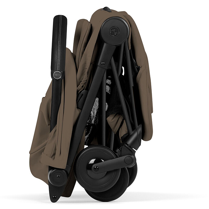 Achat Poussette Ultra-compacte Coyä Confort Châssis Matt Black - Coconut Brown
