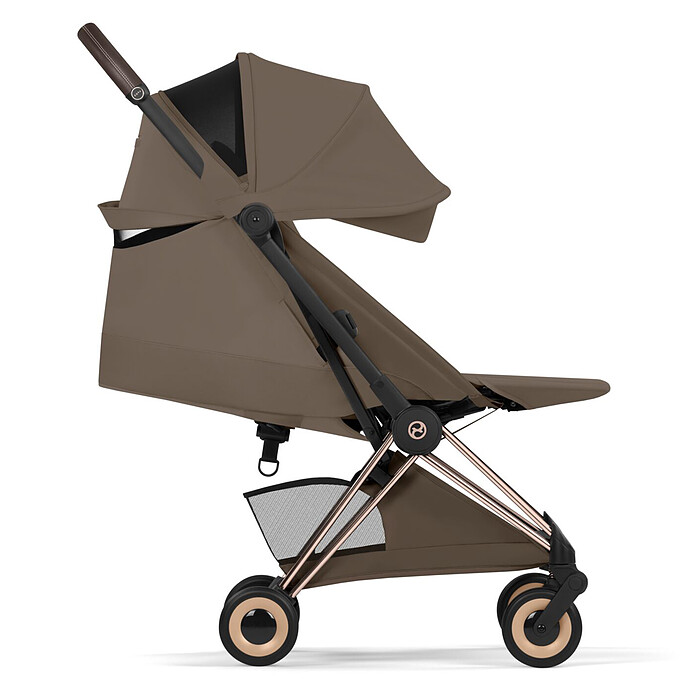 Poussette Ultra-compacte Coyä Style Châssis Rosegold - Coconut Brown Cybex
