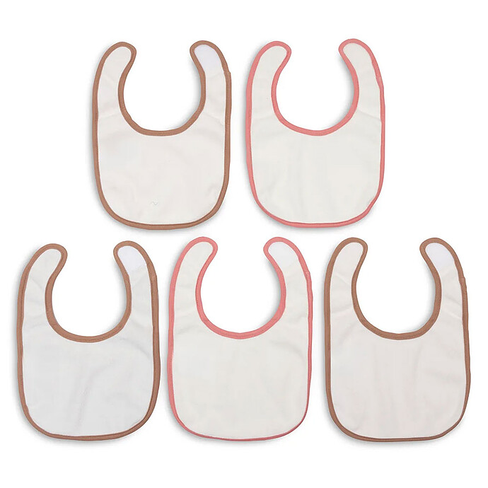 Avis Lot de 5 Bavoirs Imperméables Miffy Moments - Silk Rose