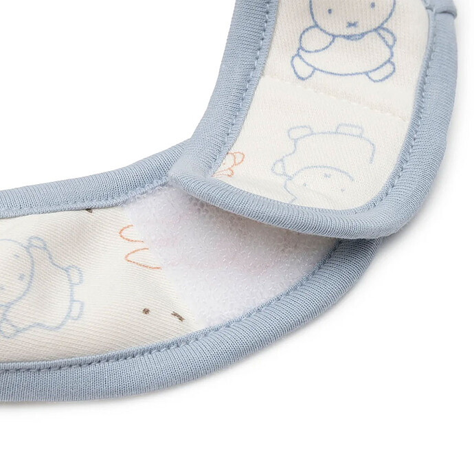 Achat Lot de 5 Bavoirs Imperméables Miffy Moments - Cloudy Blue 