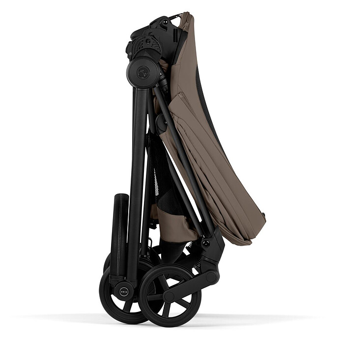 Achat Pack Poussette Mios Confort 2026 Matt Black + Nacelle Pliable - Coconut Brown