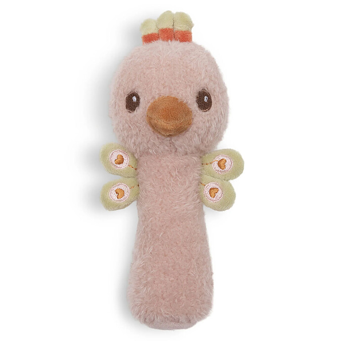 Hochet Ladybug - Peacock Pavie Soft Plumes Jollein