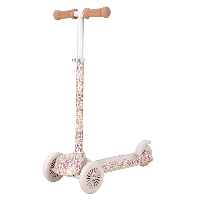 Trottinette 3 Roues - Sunny Flower Off White Little Dutch