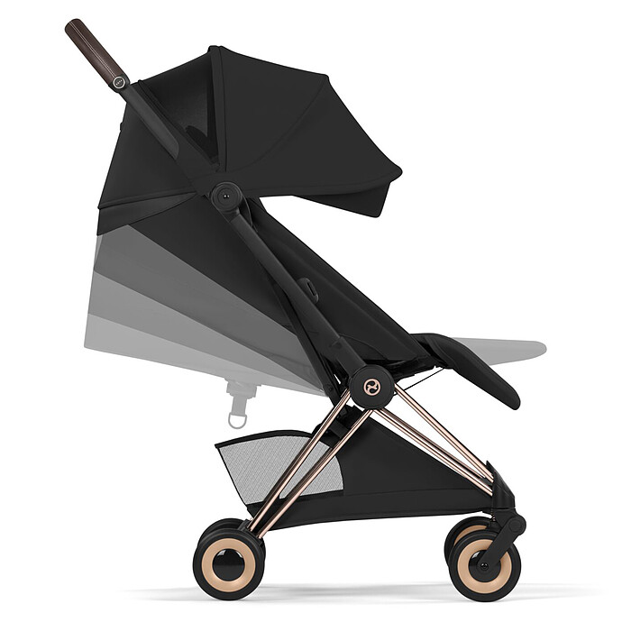 Poussette Ultra-compacte Coyä Style Châssis Rosegold - Sage Green pas cher