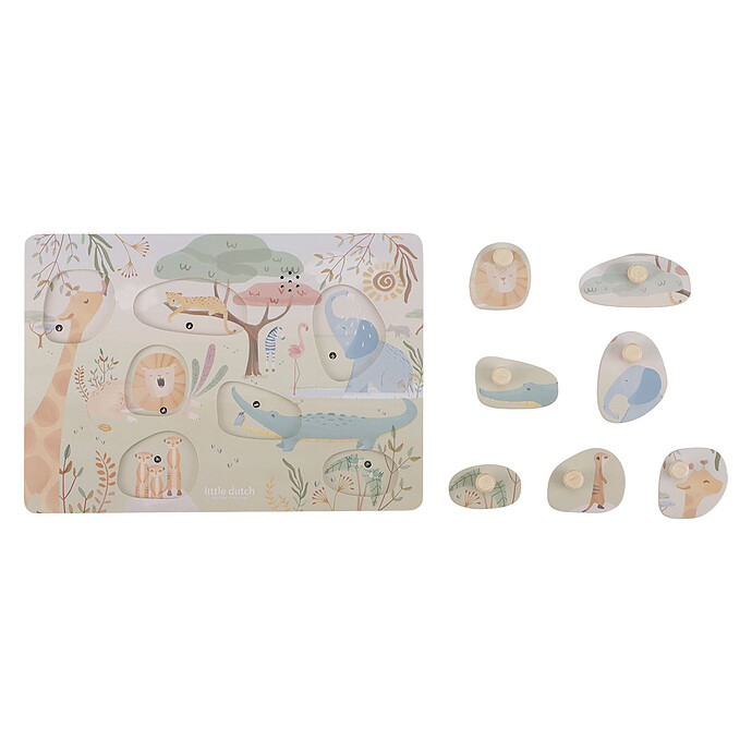 Puzzle Sonore en Bois - Safari Friends Little Dutch