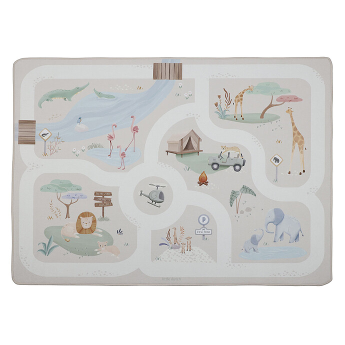 Tapis Circuit de Voiture - Safari Friends Little Dutch