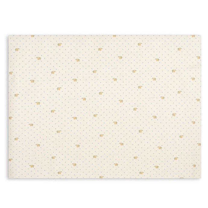 Tapis de Sol en Vinyle Lemon Dot - 75 x 100 cm Konges Sløjd