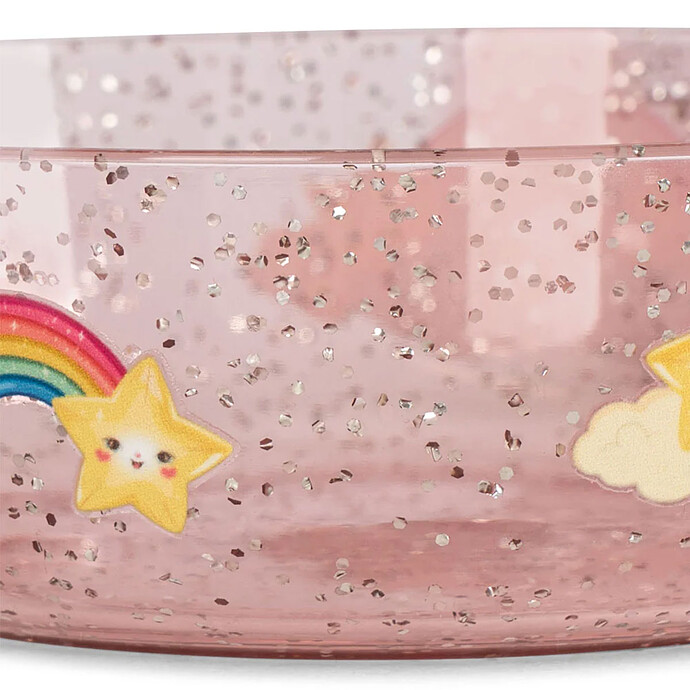 Set de Repas Pailleté 3 Pièces - Rainbow pas cher