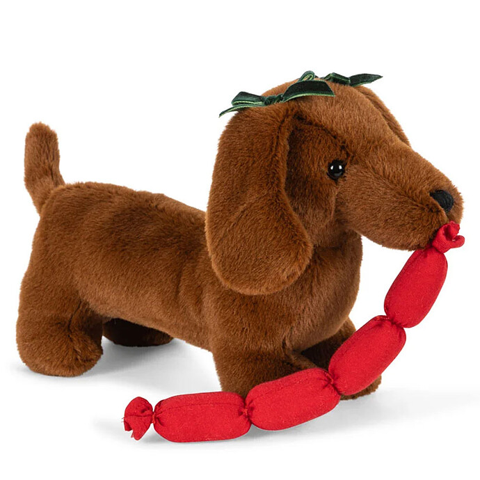 Peluche Chien Saucisse Chorizo - Brown Konges Sløjd