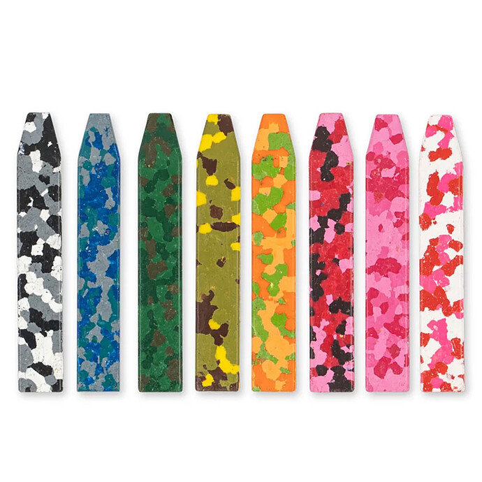 Lot de 8 Crayons Confetti - Bunny Konges Sløjd