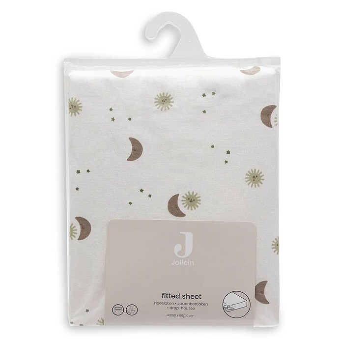 Drap Housse Jersey Over The Moon - 40-50 x 80-90 cm pas cher