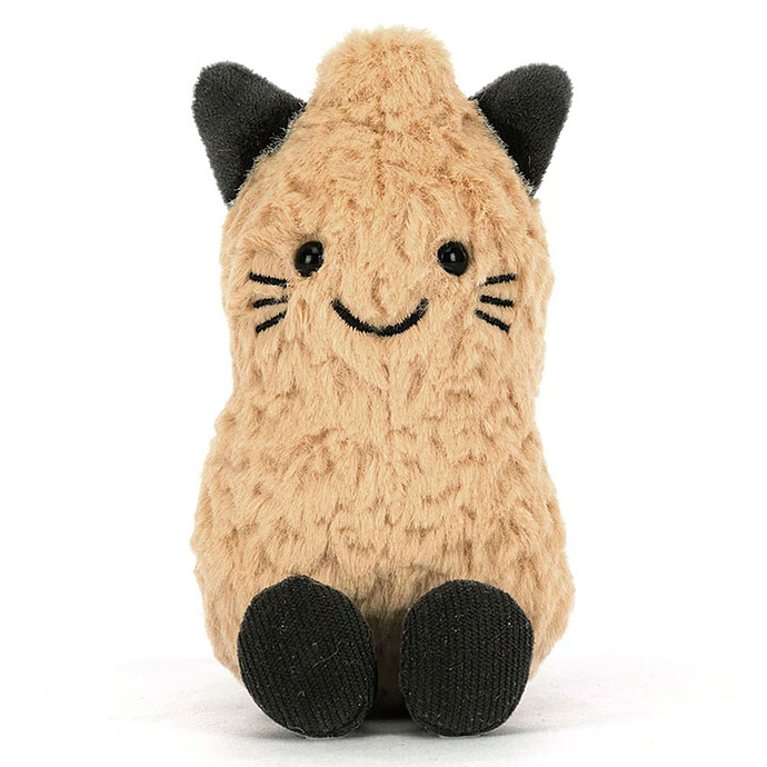 Amuseables Peanut Cat Outfit Jellycat