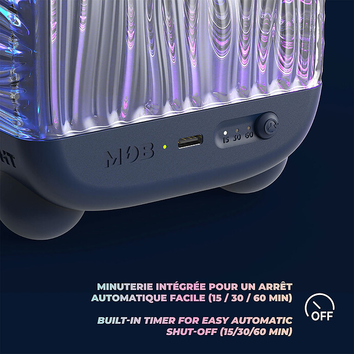 Achat Veilleuse Aquatique et Enceinte Wavy Light - Abyss