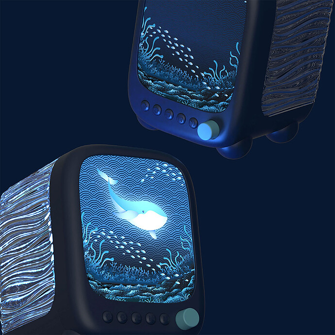 Veilleuse Aquatique et Enceinte Wavy Light - Abyss MOB