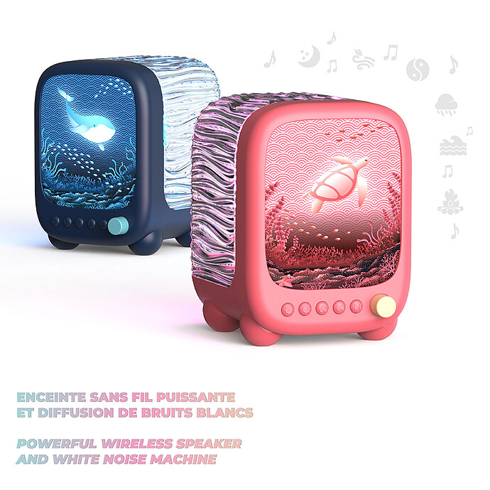 Veilleuse Aquatique et Enceinte Wavy Light - Abyss pas cher