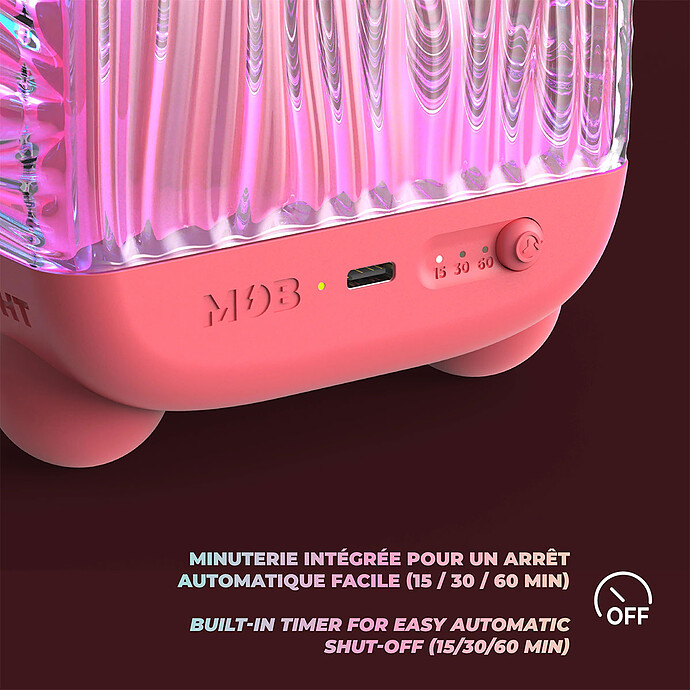 Achat Veilleuse Aquatique et Enceinte Wavy Light - Coral