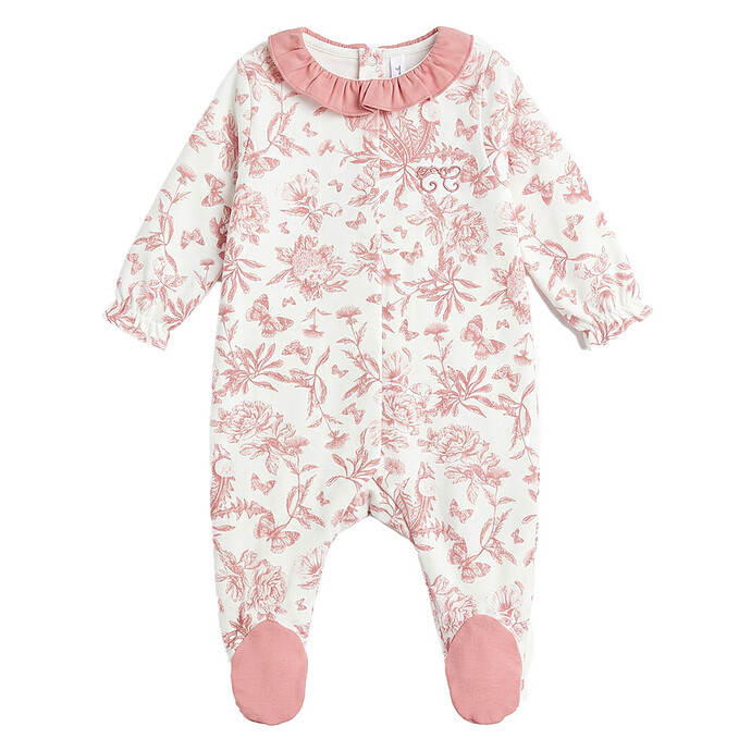 Coffret de Naissance Toile de Jouy Rose - 3 Mois Tartine et Chocolat