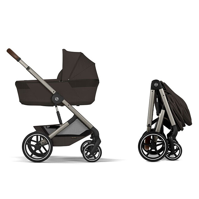 Pack Poussette Balios S Lux 2026 + Nacelle Pliable - Chocolate Brown Cybex