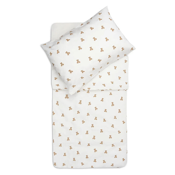 Housse de Couette et Taie Mini Teddy Bear - 100 x 140 cm Jollein