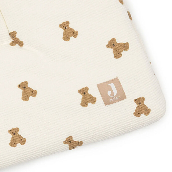 Tapis de Parc Rectangulaire Little Waffle - Mini Teddy Bear Jollein
