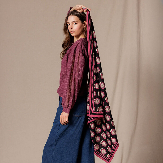 Avis Big Foulard Latika Yeah - Coal