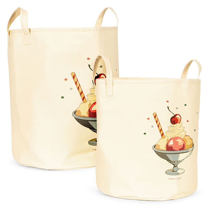 Lot de 2 Paniers de Rangement - Ice Cream Konges Sløjd