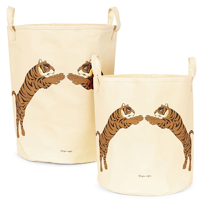 Lot de 2 Paniers de Rangement - Tiger Konges Sløjd