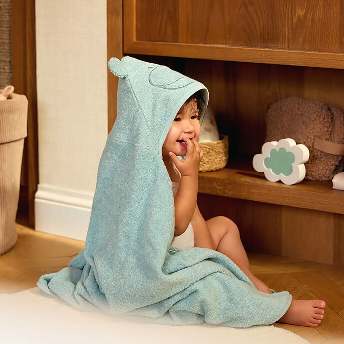 Cape de Bain Hippo Happy - 70 x 130 cm pas cher