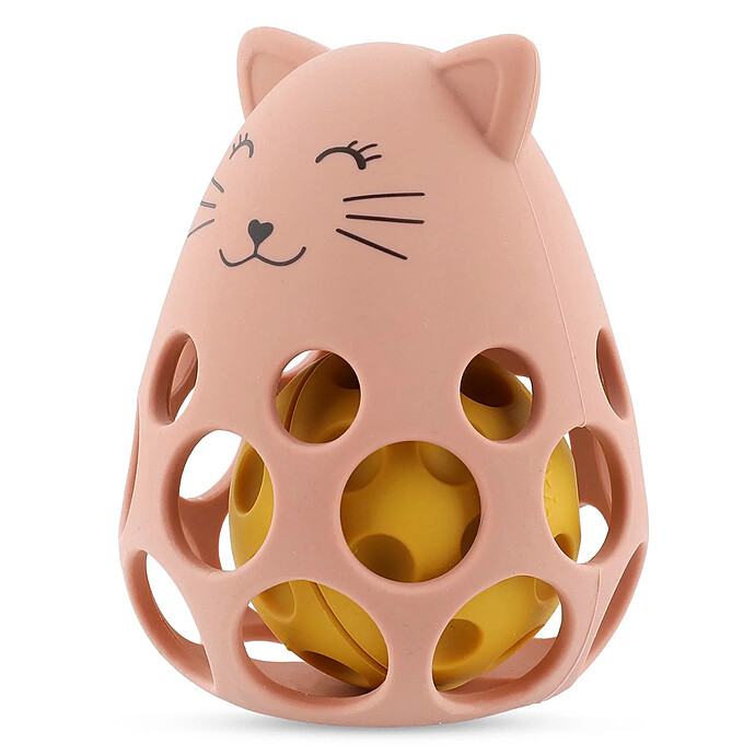 Hochet Sensoriel en Silicone - Mrs. Cat Trixie Baby