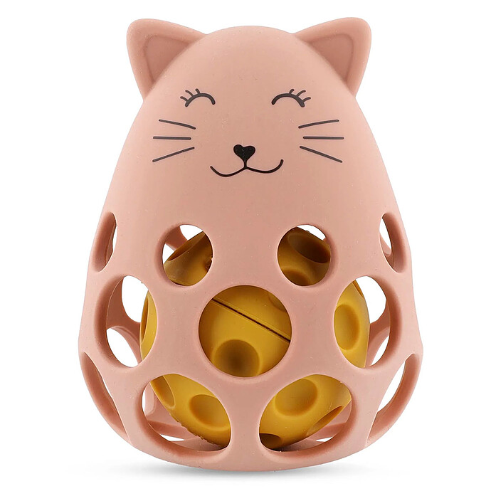 Hochet Sensoriel en Silicone - Mrs. Cat Trixie Baby