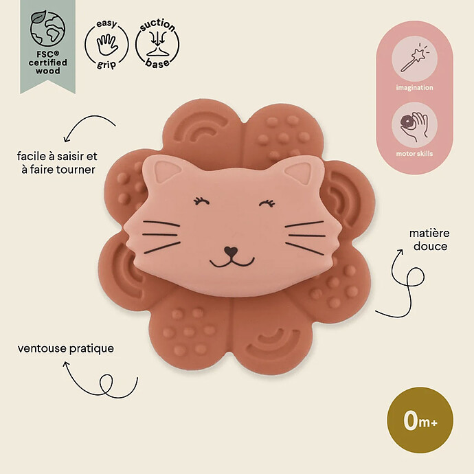Avis Jouet Spinner à Ventouse en Silicone - Mrs. Cat