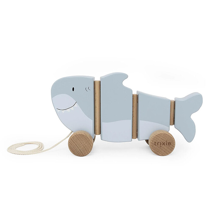 Jouet à Tirer Ondulant en Bois - Mr. Shark Trixie Baby