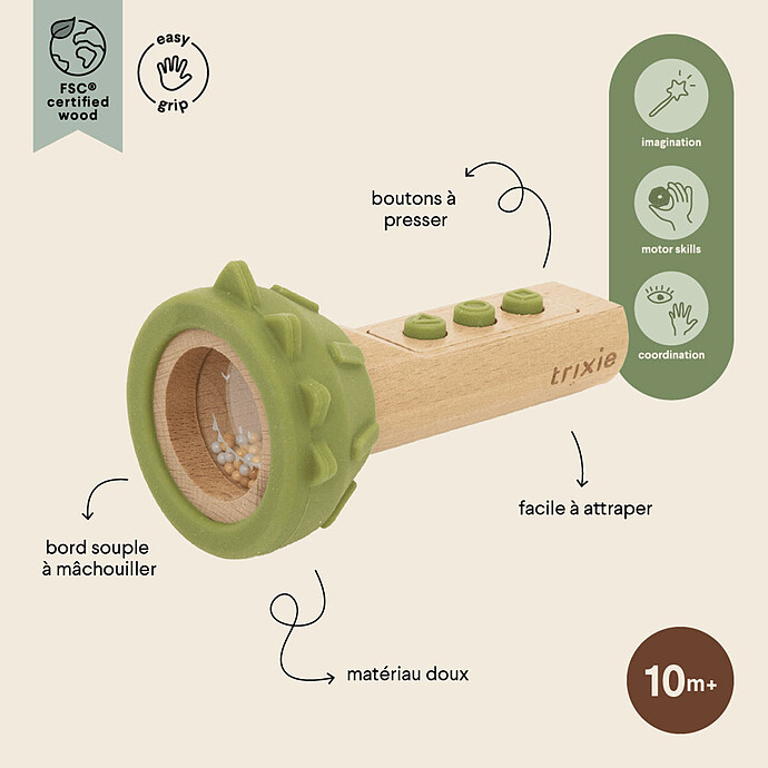 Lampe de Jeu en Bois - Mr. Dino pas cher