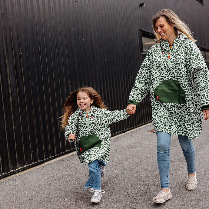 Achat Poncho de Pluie Green Leopard - 2/3 Ans