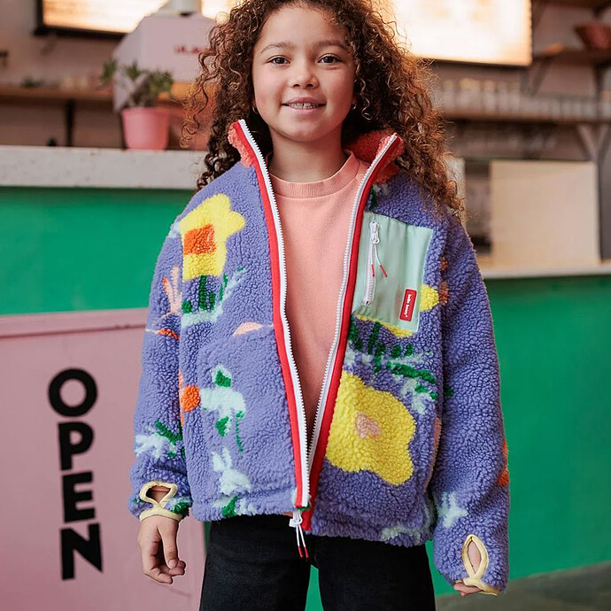 Veste Polaire Floral - 4/6 Ans pas cher