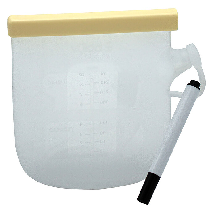 Lot de 5 Sachets de Conservation Réutilisables Frëze Bblüv