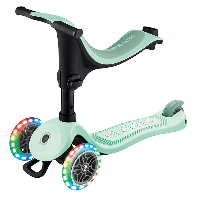 Trottinette Evolutive Go Up Sporty Lights - Menthe Pastel Globber