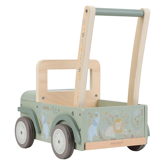 Achat Chariot Voiture de Safari en Bois Safari Friends - Vert