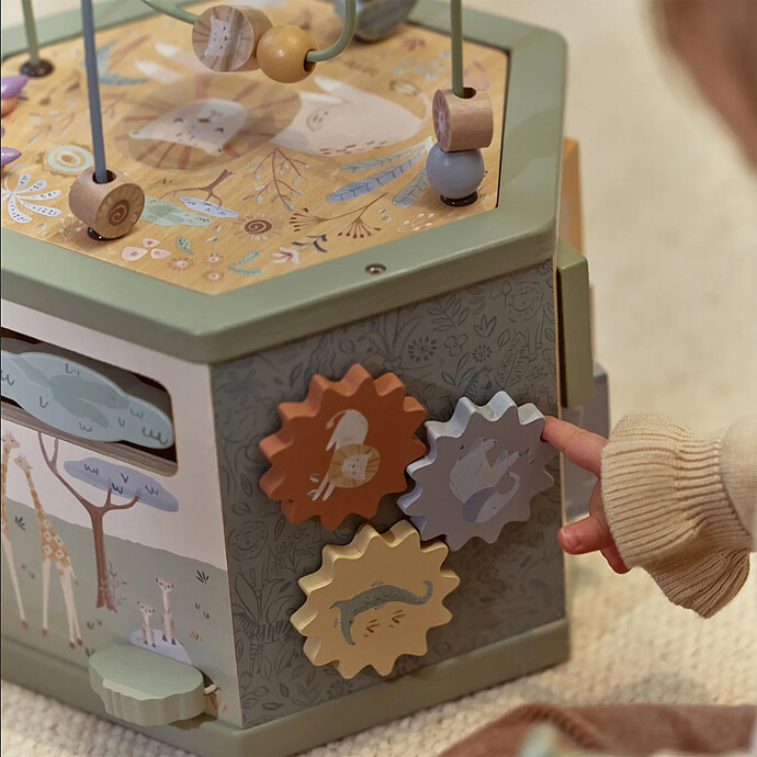 Avis Cube d'Activités en Bois Safari Friends - Vert