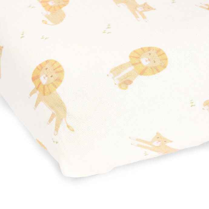 Drap Housse Safari Friends Safari Leo - 70-75 x 140-150 cm Little Dutch