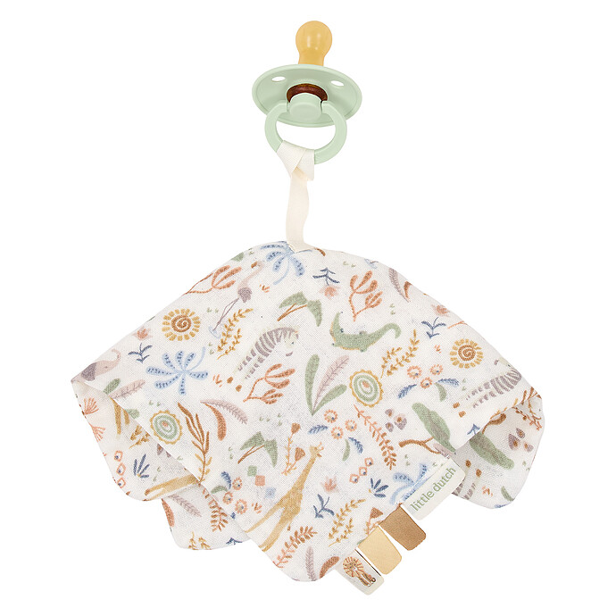 Doudou Attache Sucette Safari Friends - Safari Wonders Little Dutch