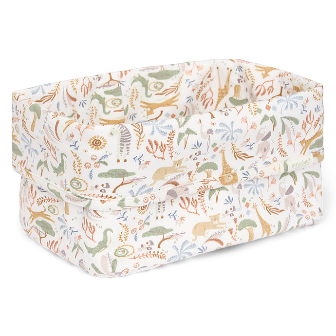 Grand Panier de Commode Safari Friends - Safari Wonders Little Dutch