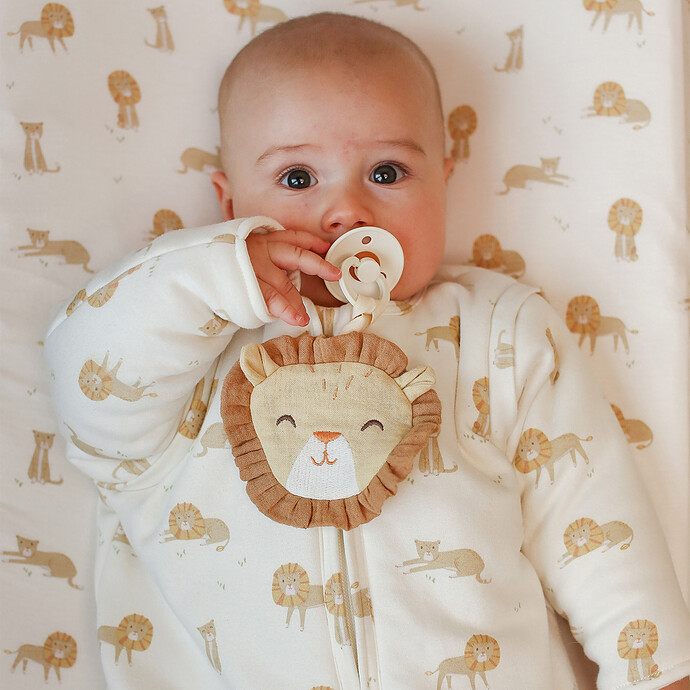 Avis Doudou Attache Sucette Lion Safari Friends - Jaune