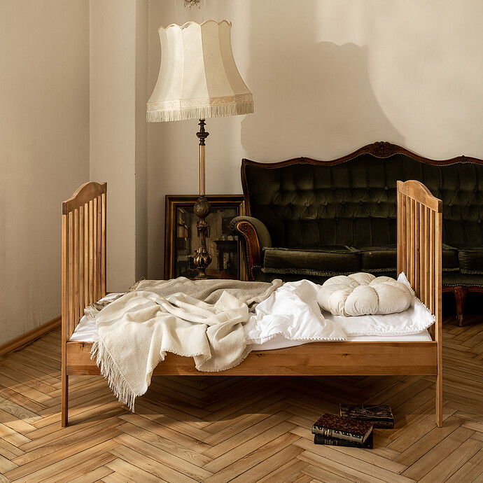 Achat Lit Bébé Evolutif World of One Abuelo Chêne - 140 x 70 cm