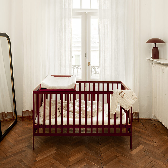 Lit Bébé Evolutif One Of Crib Fiery Sunset - 140 x 70 cm Nina Bien