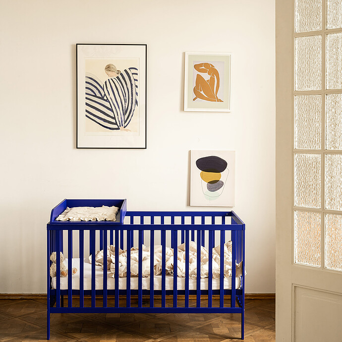 Lit Bébé Evolutif One Of Crib Deep Ocean - 140 x 70 cm Nina Bien